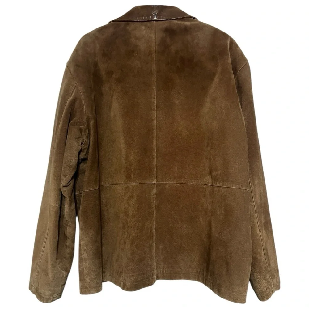 Beyond California Vintage Men’s Size XL Brown Suede Zip Up Jacket